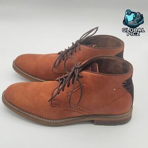 Arkbird Chukka Boots Men's Size 12 Brown Leather Oxford Ankle Lace Up Casual